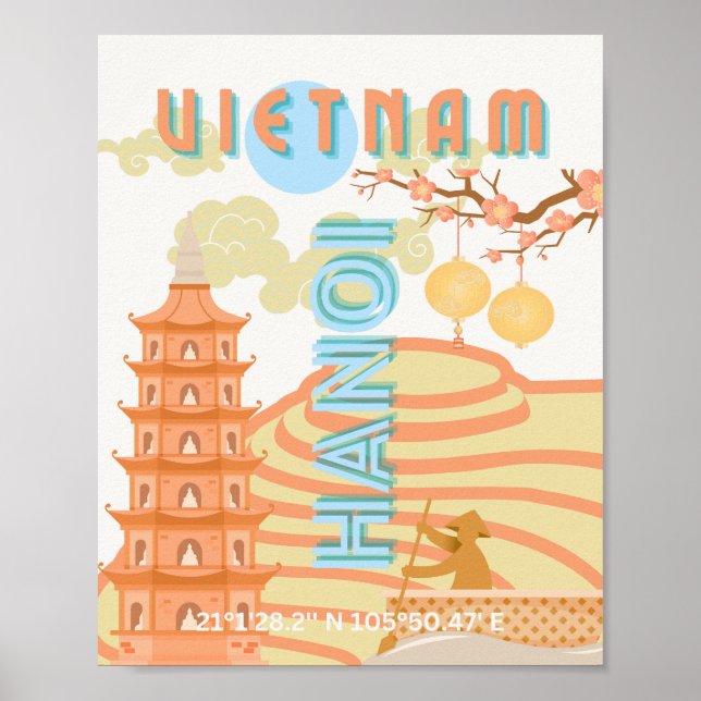 Vietnam Travel Art Poster (Front)