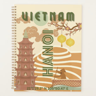 Vietnam Travel Art, Vintage Planner