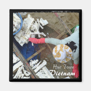 Vietnam - Travel - Fish & Market (Magnet) Magnet