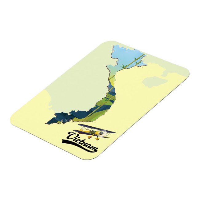 Vietnam Travel map Magnet (Left Side)