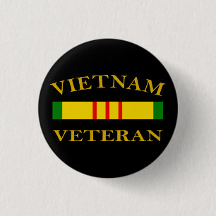 Vietnam Veteran 3 Cm Round Badge