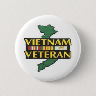 Vietnam Veteran 6 Cm Round Badge