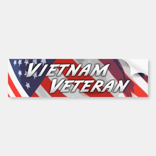 Vietnam Veteran Bumper Sticker (Front)