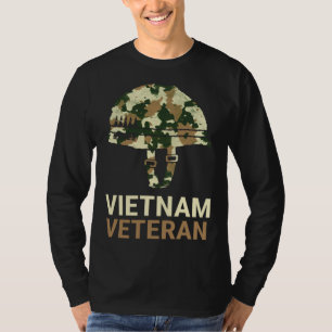 Vietnam Veteran Camo Helmet T-Shirt
