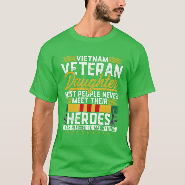 Vietnam Veteran Daughter Most People vintage T-Shirt (Front)