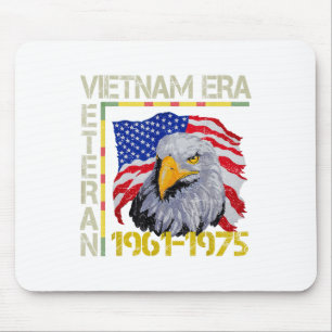 Vietnam Veteran Era 1961 1975 Memorial Flag Americ Mouse Pad