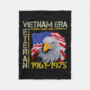 Vietnam Veteran Era 1961 1975 Memorial Flag Fleece Blanket