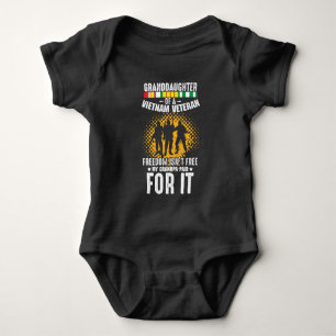 Vietnam Veteran Grandpa Soldier Granddaughter Baby Bodysuit