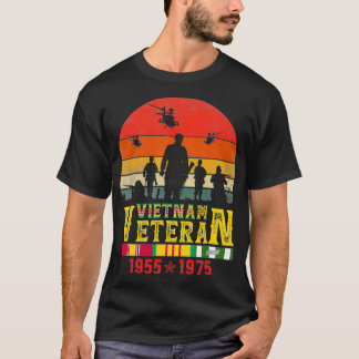 Vietnam Veteran helicopter Bell UH1 Huey Vintage  T-Shirt
