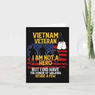 Vietnam Veteran, I Am Not A Hero, Veteran Card