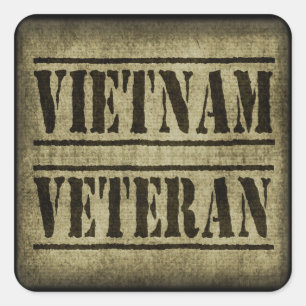 Vietnam Veteran Military Square Sticker