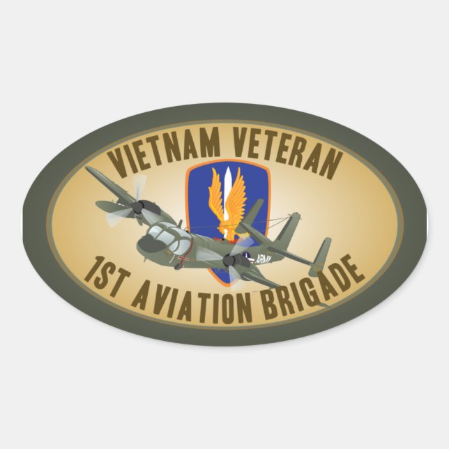 Vietnam Veteran Mohawk Oval Sticker (Front)