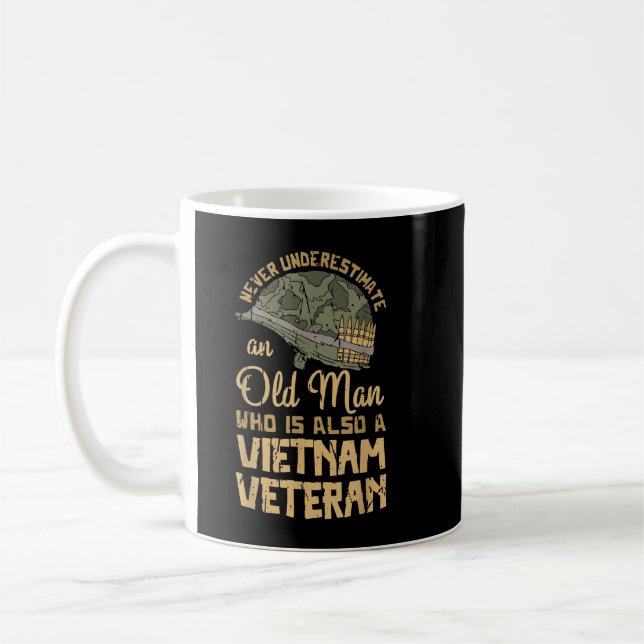 Vietnam Veteran Patriotic Army Soldier  Coffee Mug (Left)