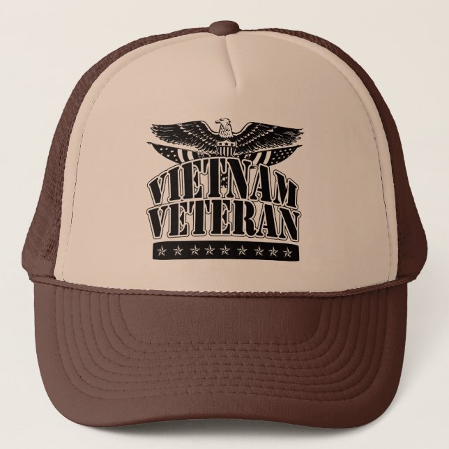 VIETNAM VETERAN TRUCKER HAT (Front)