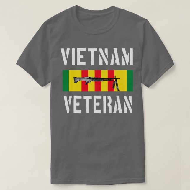 Vietnam Veteran Vietnam Veteran M60 GPMG by Dirty  T-Shirt (Design Front)