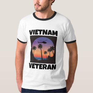 VIETNAM VETERAN VINTAGE RINGER T-SHIRTS