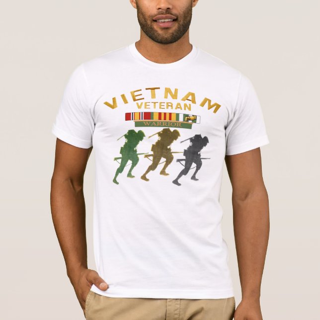 Vietnam Veteran Warrior T-shirts (Front)