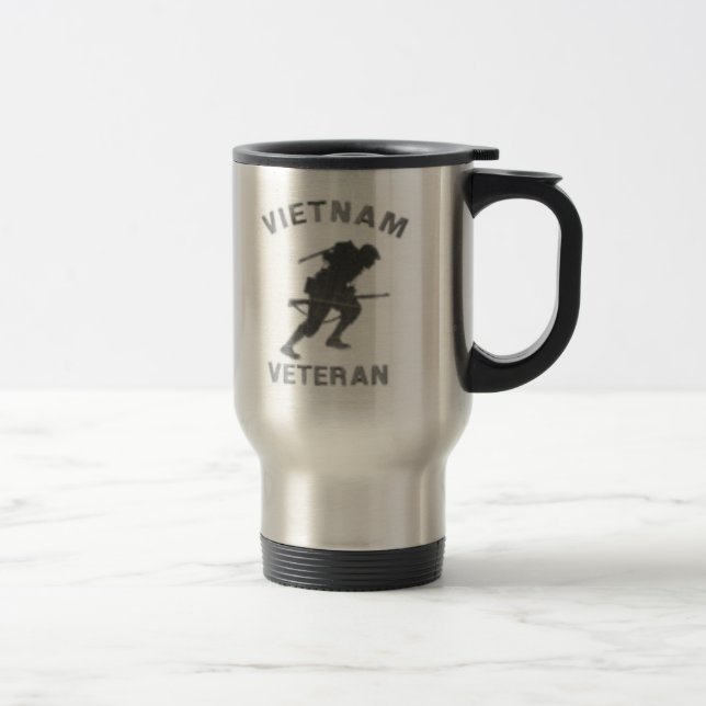 Vietnam Veteran Warrior Travel Mug (Right)