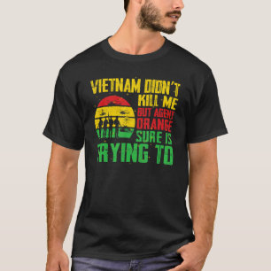 Vietnam Veterans Day Orange Agent Victims Retired  T-Shirt