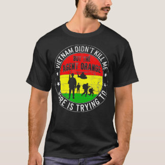 Vietnam Veterans Day Orange Agent Victims Retired  T-Shirt