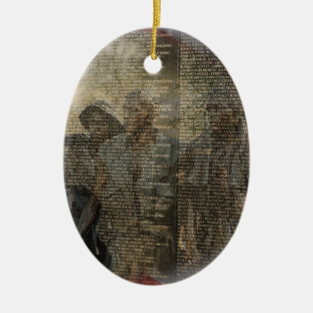 Vietnam Veterans' Memorial Ceramic Tree Decoration (Front)