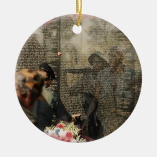 Vietnam Veterans' Memorial Ceramic Tree Decoration