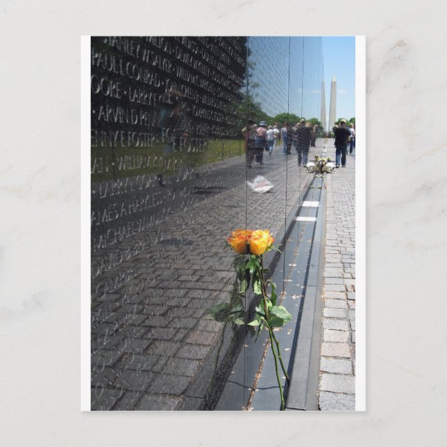 vietnam veterans memorial postcard (Front)