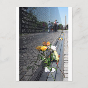 vietnam veterans memorial postcard