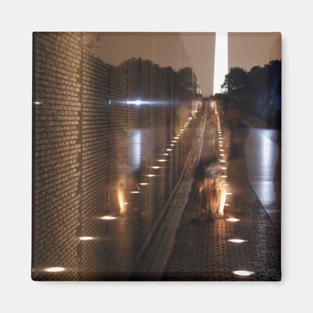 Vietnam Veterans Memorial Wall Photo Magnet (Front)