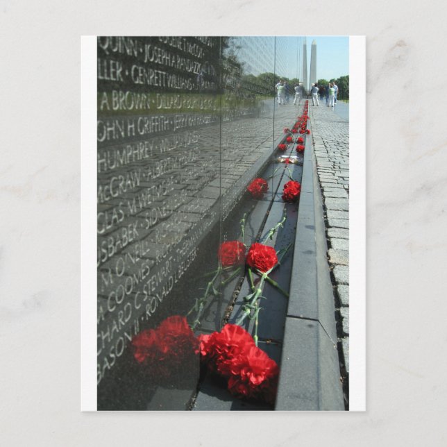 Vietnam veterans Memorial Wall Postcard (Front)