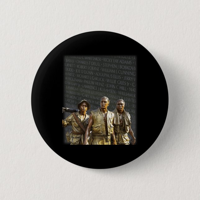 Vietnam Veterans Memorial Wall, Washington  6 Cm Round Badge (Front)