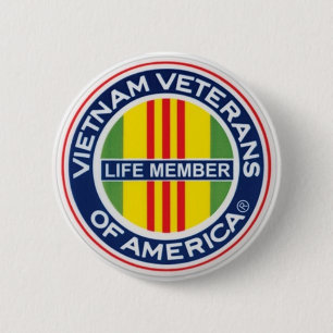 Vietnam Veterans of America Lifetime Member Button