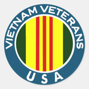 Vietnam Veterans of the USA Classic Round Sticker