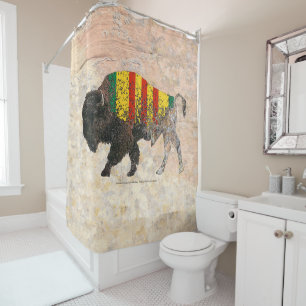 Vietnam Veterans Sacred Buffalo Shower Curtain