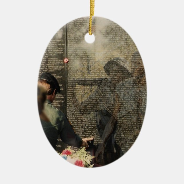 Vietnam Veterans' Tribute Ceramic Tree Decoration (Front)