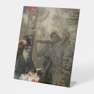 Vietnam Veterans' Tribute Pedestal Sign