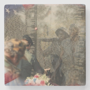Vietnam Veterans' Tribute Stone Coaster