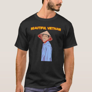 Vietnam Vietnamese Farmers Rice Fields Flag Viet P T-Shirt