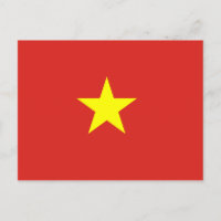 Vietnam (Vietnamese) Flag Postcard