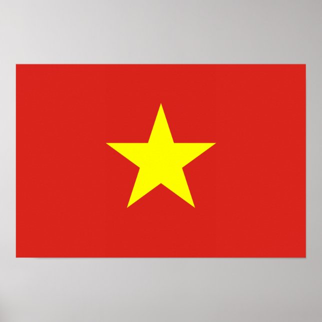 Vietnam – Vietnamese Flag Poster (Front)