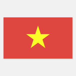 Vietnam – Vietnamese Flag Rectangular Sticker