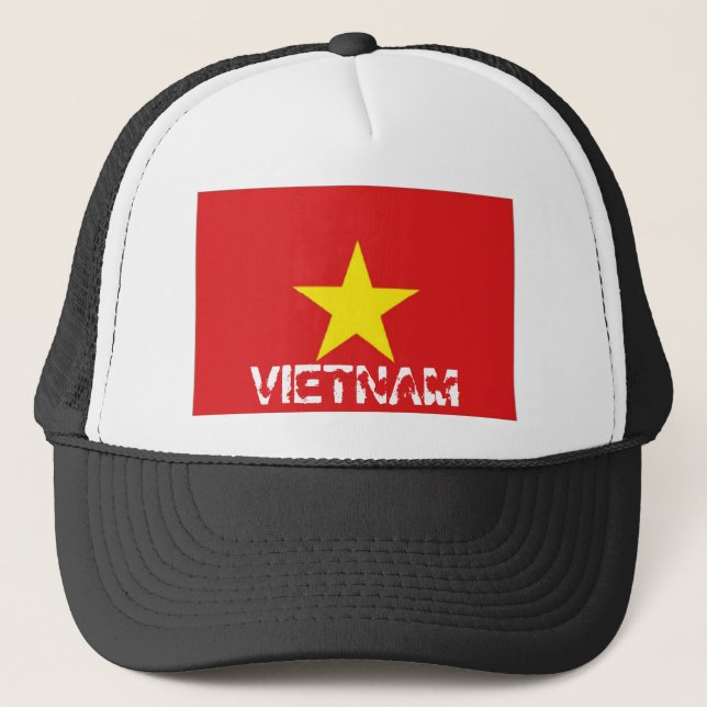 Vietnam vietnamese flag souvenir hat (Front)