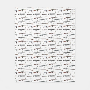 Vietnam War American Weapons Fleece Blanket