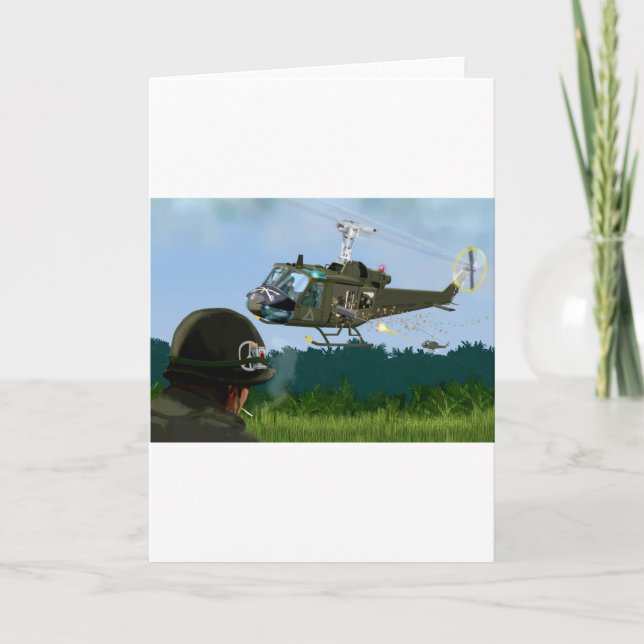 Vietnam War Bell Huey. Card (Front)