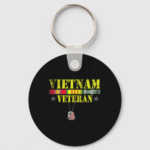 Vietnam War Veteran Dogtag Memorial Patriotic Key Ring