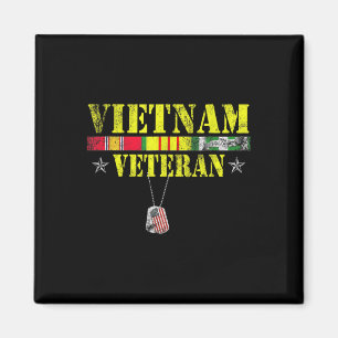 Vietnam War Veteran Dogtag Memorial Patriotic Magnet