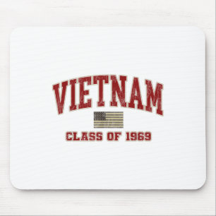 Vietnam War Veteran Shirt Military Cl Of 1969 Mouse Pad