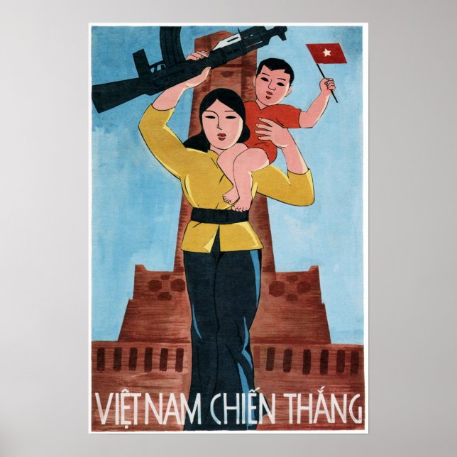 VIETNAM WINS! Old America Vietnam War Propaganda Poster (Front)