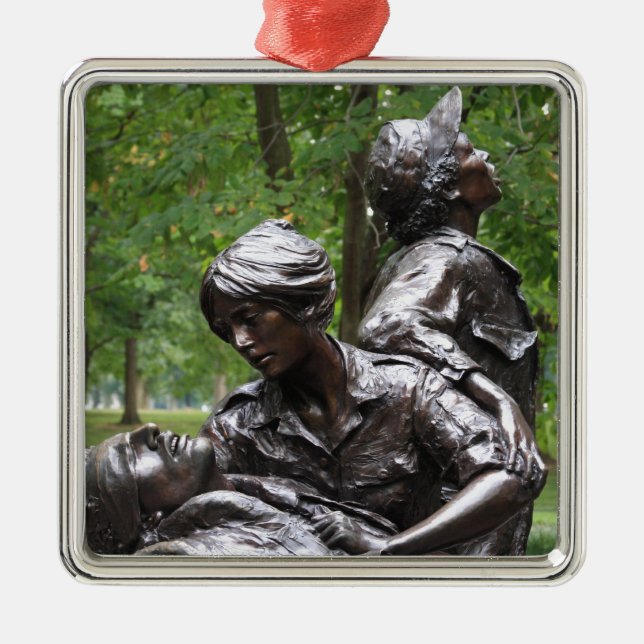 Vietnam Womens Memorial Metal Tree Decoration (Front)