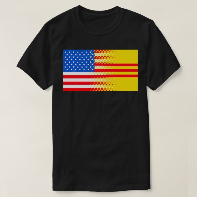 Vietnamese American South Vietnam Flag Gift  T-Shirt (Design Front)